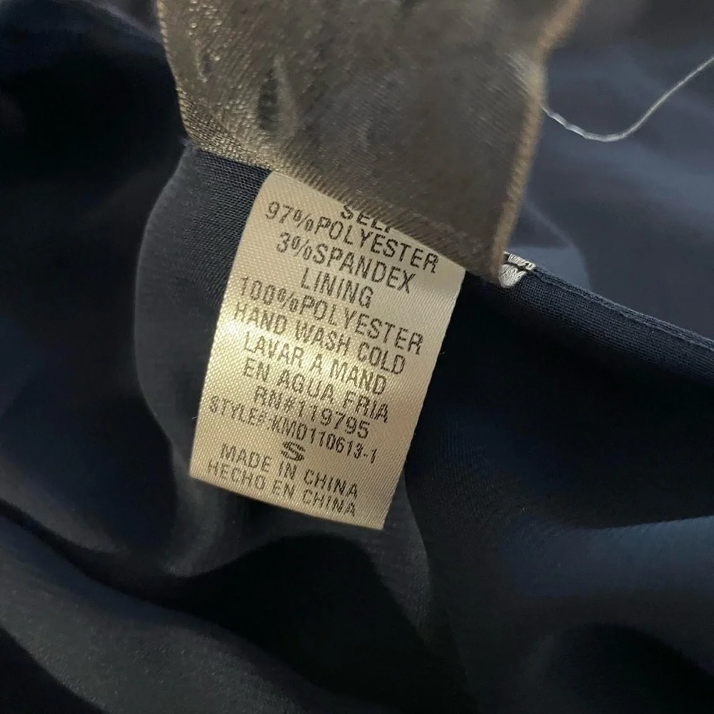Beautiful navy blue sequin one shoulder flowy blouse